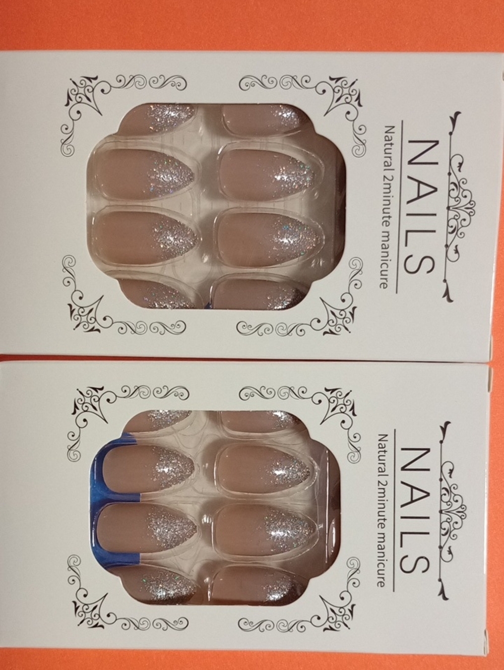 Nude Glitter French Press-On Nails